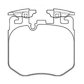 BMW M850i 09/2018- Plaquettes de frein AVANT