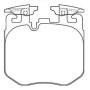 BMW X5 G05 M50d 09/2018- Plaquettes de frein AVANT