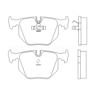BMW 840Ci 4.4 05|95-12|99 Plaquettes de frein ARRIERE