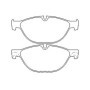 BMW 535i 02/10-12/17 Plaquettes de frein AVANT