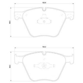 BMW 750i 11|08-03|13 Plaquettes de frein AVANT