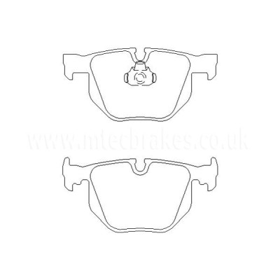 BMW 735i 03|02-02|05 Plaquettes de frein ARRIERE