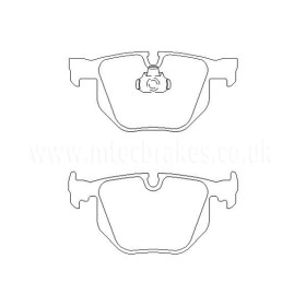 BMW 735i 03|02-02|05 Plaquettes de frein ARRIERE