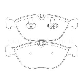 BMW C43 AMG (S202) 02/98-10/01 Plaquettes de frein AVANT
