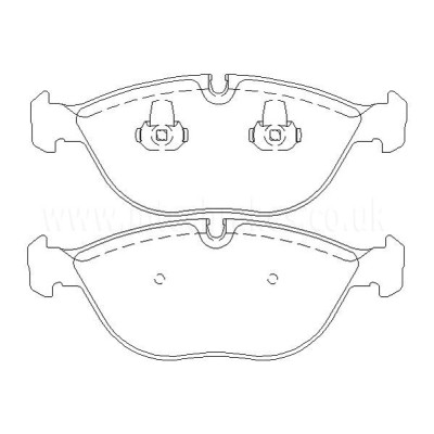 BMW 750iL 01|00-12|02 Plaquettes de frein AVANT