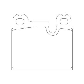 BMW 728i (Saloon) 01/80-05/86 Plaquettes de frein ARRIERE