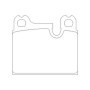 BMW 733i (Saloon) 10/76-12/82 Plaquettes de frein ARRIERE