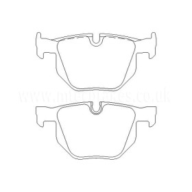 BMW 523i 03|05-03|11 Plaquettes de frein ARRIERE