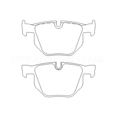 BMW 520i 04|03-04|04 Plaquettes de frein ARRIERE