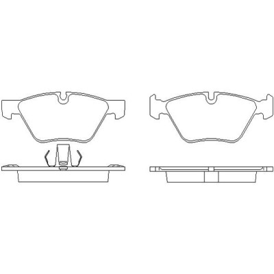 BMW 520d 02|10-04|15 Plaquettes de frein AVANT