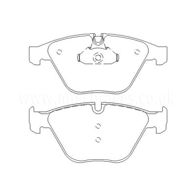 BMW 525d 02|07-08|10 Plaquettes de frein AVANT