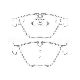 BMW 520d 09|05-03|11 Plaquettes de frein AVANT