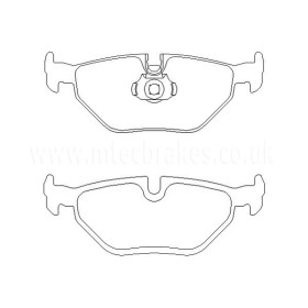 BMW 523i 03|96-01|97 Plaquettes de frein ARRIERE