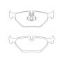 BMW 528i 03|96-01|97 Plaquettes de frein ARRIERE
