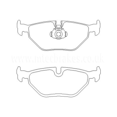 BMW 525d 09|00-06|03 Plaquettes de frein ARRIERE