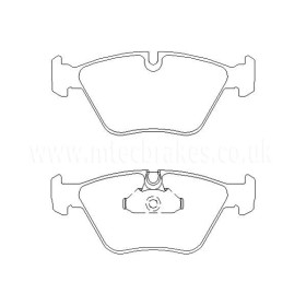 BMW 525d 09|00-04|04 Plaquettes de frein AVANT