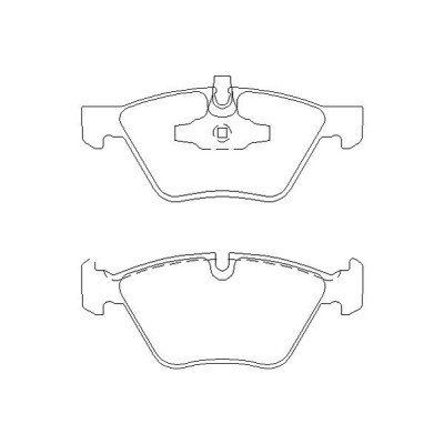 BMW 320d 04|08-08|10 Plaquettes de frein AVANT