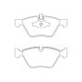 BMW 520d 09|05-08|10 Plaquettes de frein AVANT