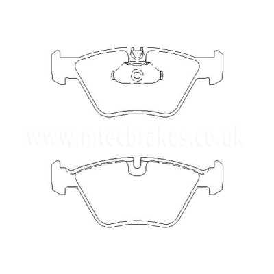 BMW 535i 09|96-01|98 Plaquettes de frein AVANT