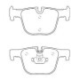 BMW 335d xDrive 01/14- (Y compris M Sport sans kit frein additionnel ) Plaquettes de frein ARRIERE