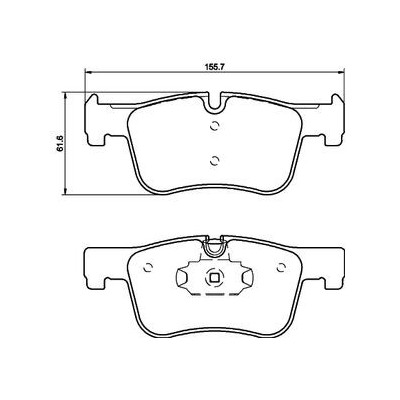BMW 318d 11/12-05/16 (Y compris M Sport sans kit frein additionnel ) Plaquettes de frein AVANT