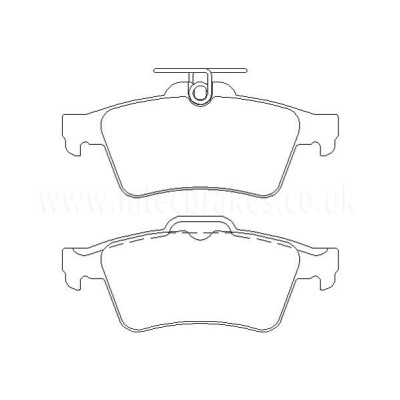 Image de Renault Megane 225 Renaultsport 2.0T 16v 01|06-02|09 Rear Brake Pads - Brake and Spacers