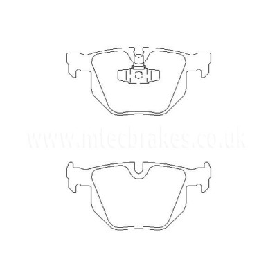 BMW 330d 09/05-12/08 Plaquettes de frein ARRIERE