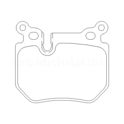 BMW 318d 03/06-09/07 Plaquettes de frein ARRIERE