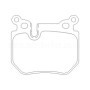 BMW 318d 03/06-09/07 Plaquettes de frein ARRIERE