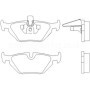 BMW 318d 04/04-06/05 Plaquettes de frein ARRIERE