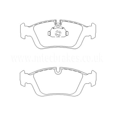 BMW 318d 04/04-06/05 Plaquettes de frein AVANT
