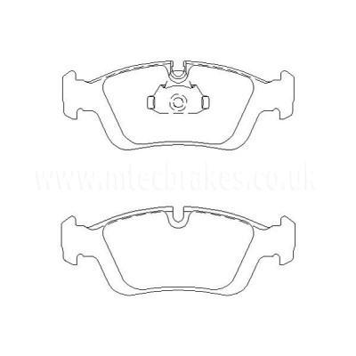 BMW 316i 12|93-07|99 Plaquettes de frein AVANT