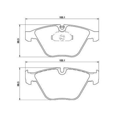 BMW 330d 09/06-08/09 Plaquettes de frein AVANT