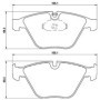 BMW 330d 09/06-08/09 Plaquettes de frein AVANT