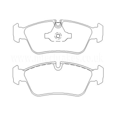 BMW 316d 08/09-07/12 Plaquettes de frein AVANT