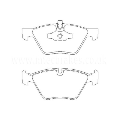 BMW 318d 09/05-07/12 Plaquettes de frein AVANT