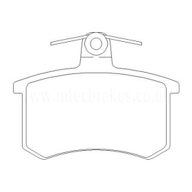 Image de Audi 80 Quattro 2.8 10/90-01/91 Plaquettes de frein ARRIERE - Brake and Spacers