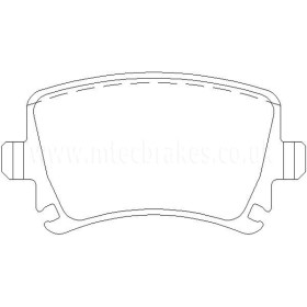 Image de Audi Golf Break 1.2 Tsi 12/09-03/14 Plaquettes de frein ARRIERE - Brake and Spacers