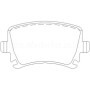 Image de Audi Golf 2.0 R 4Motion 12/09-12/13 PR-1LM 1LK Plaquettes de frein ARRIERE - Brake and Spacers