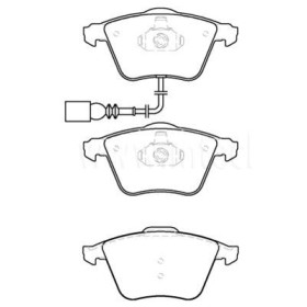 Image de Audi Golf 2.0 R 4Motion 12/09-12/13 PR-1ZK Plaquettes de frein AVANT - Brake and Spacers