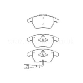 Image de Audi Passat 1.9 Tdi 03/05-12/09 Plaquettes de frein AVANT - Brake and Spacers