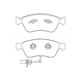 Audi Phaeton 6.0 W12 11|10-12|11 Plaquettes de frein AVANT