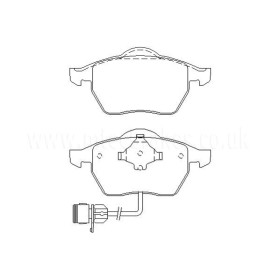 Audi A6 2.6 06|94-08|97 Plaquettes de frein AVANT