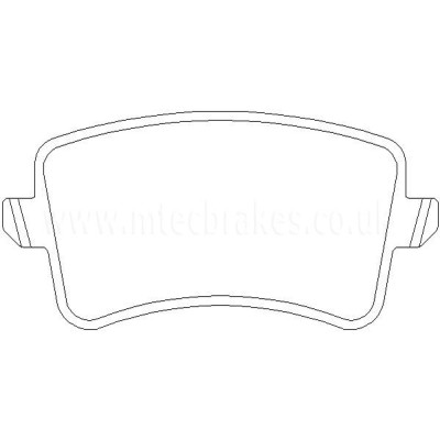 Audi A4 2.0 TDi 140cv 03/08-08/12 Plaquettes de Frein ARRIERE
