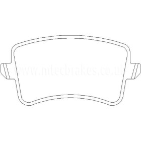 Audi A4 2.0T FSi 07/08-08/12 Plaquettes de Frein ARRIERE