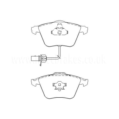 Audi A8 3.0 01|04-08|05 Plaquettes de frein AVANT