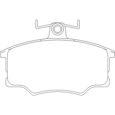 Audi 100 1.9 08/80-07/81 Plaquettes de frein AVANT