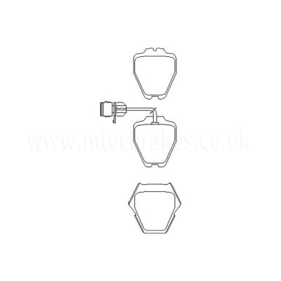 Audi A8 4.2 40v Quattro 01/99-05/03 Plaquettes de frein AVANT
