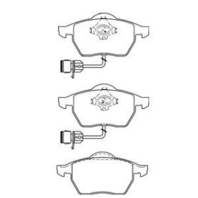 Audi A8 4.2 40v Quattro 01/99-05/03 Plaquettes de frein AVANT