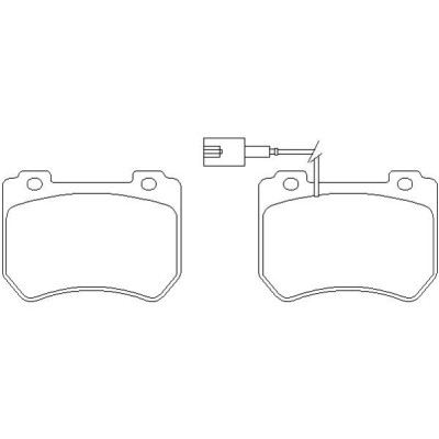 Alfa Romeo 159 Sportwagon 2.0 JTDM 08/09-08/12 Plaquettes de frein AVANT
